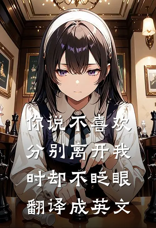 你说不喜欢分别离开我时却不眨眼翻译成英文